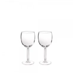Lalique Coffret de 2 Verres à Eau Diamant en Cristal