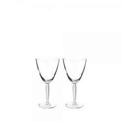 Lalique Louvre Crystal Wine Glasses - Set of 2