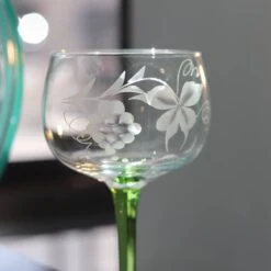 Coffret de 6 Verres Alsace Lehrer en Cristal Taillé Main