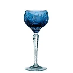 Verre à Vin du Rhin Nachtmann Traube en Cristal Doublé et Taillé Main -OBJETS DÉCORATIFS CRISTAL verre cristal bleu double couleur nachtmann