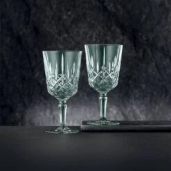 Nachtmann Noblesse - Coffret de 2 Verres à Pied en Cristal Coloré -OBJETS DÉCORATIFS CRISTAL verre pied noblesse mint