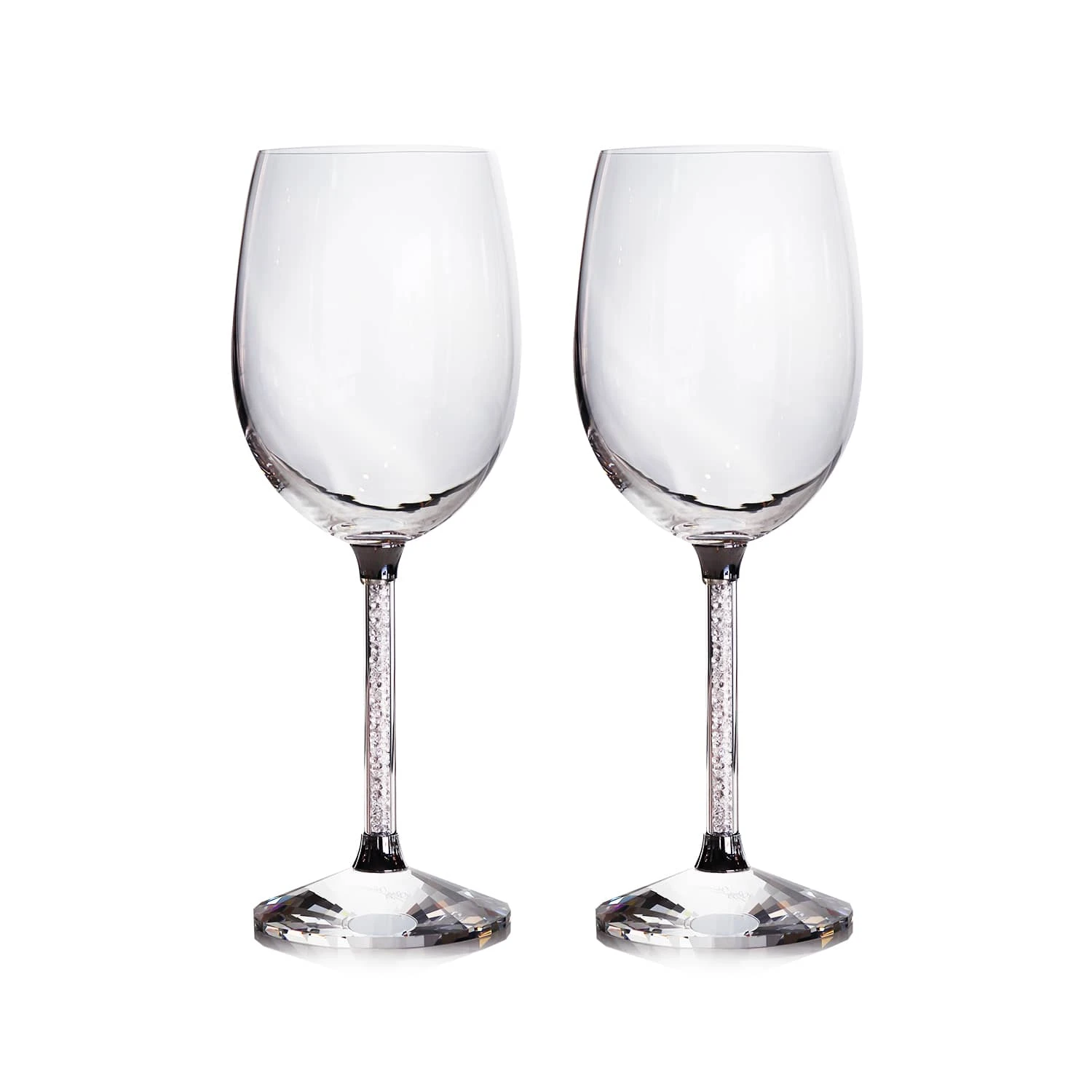 Oleg Cassini Verres à Vin en Cristal avec Cristaux Swarovski (Coffret de 2) 1 Oleg Cassini Verres à Vin en Cristal avec Cristaux Swarovski (Coffret de 2)
