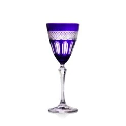 Cristal de Paris Verre à Vin Mireille en Cristal Violet N°3
