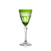 Cristal de Paris Verre à Vin en Cristal Vert Mireille N°3